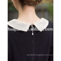 fashion Organza collar woman's cashmere knitting dress